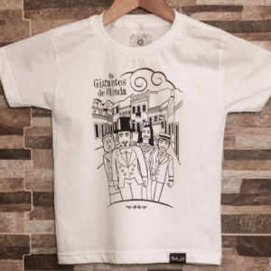 Camiseta para Colorir Os Gigantes de Olinda